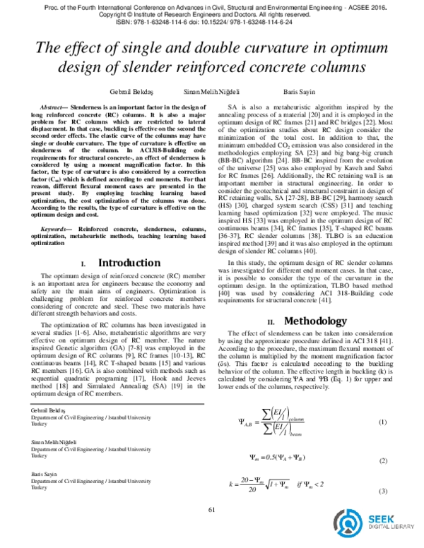 (PDF) The effect of single and double curvature in optimum design of ...