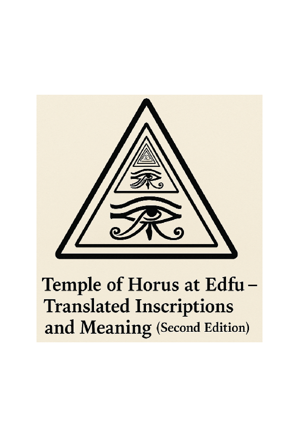 (PDF) Temple of Horus at Edfu: Translated Inscriptions and Meaning ...