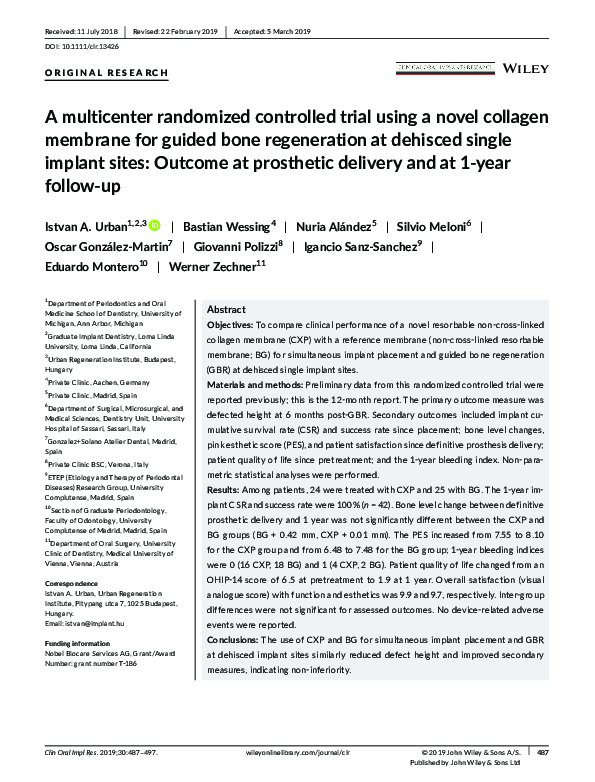 (PDF) A multicenter randomized controlled trial using a novel collagen ...