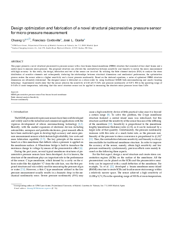 (PDF) Design optimization and fabrication of a novel structural ...
