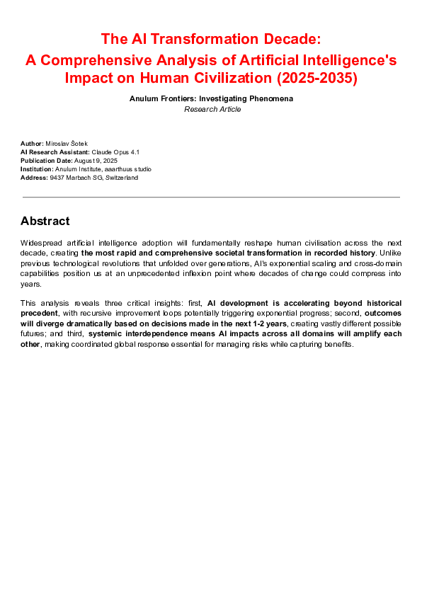 (PDF) The AI Transformation Decade: A Comprehensive Analysis of ...