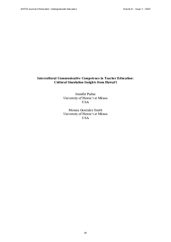 (PDF) Intercultural Communicative Competence in Teacher Education ...