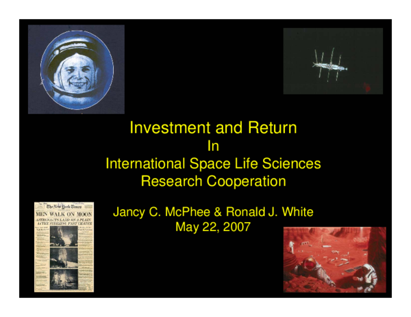 (PDF) Investment and Return in International Space Life Sciences ...