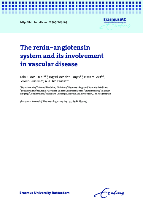 (PDF) The renin–angiotensin system and its involvement in vascular disease