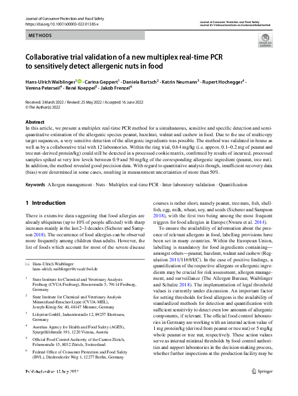(PDF) Collaborative trial validation of a new multiplex real-time PCR ...