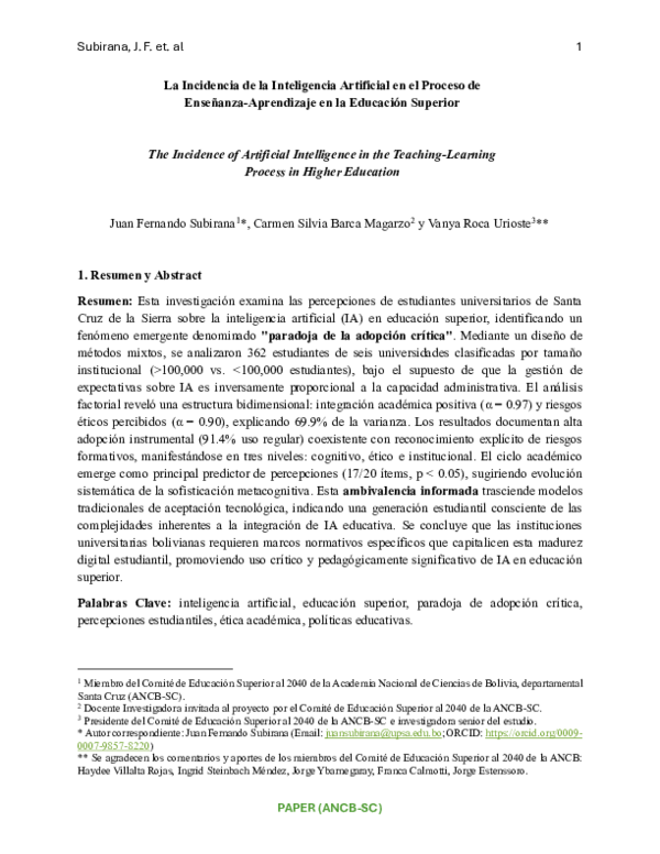(PDF) La Incidencia de la Inteligencia Artificial en el Proceso de ...