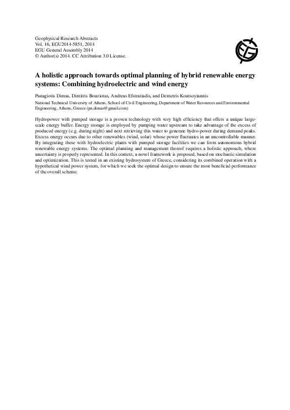 (PDF) A holistic approach towards optimal planning of hybrid renewable ...