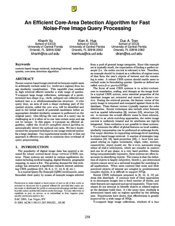 (PDF) An efficient core-area detection algorithm for fast noise-free ...