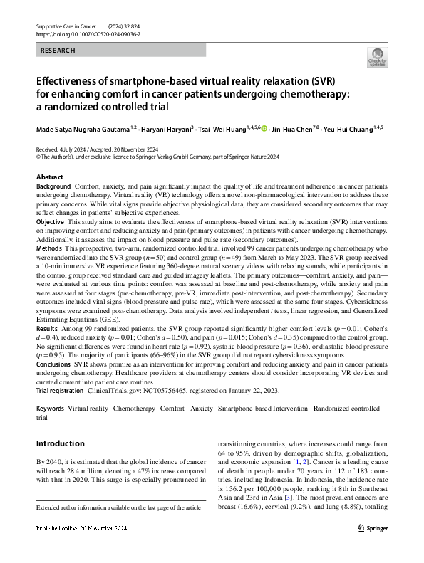 (PDF) Effectiveness of smartphone-based virtual reality relaxation (SVR ...