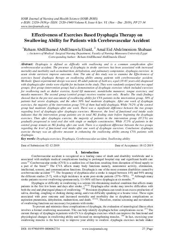 (PDF) IOSR Journal of Nursing and Health Science (IOSR-JNHS) e-ISSN ...