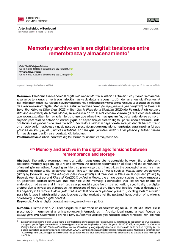 (PDF) ENG Memory and archive in the digital age: Tensions between ...