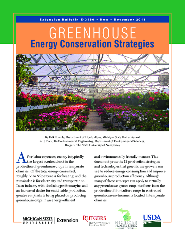 (PDF) Greenhouse energy conservation strategies