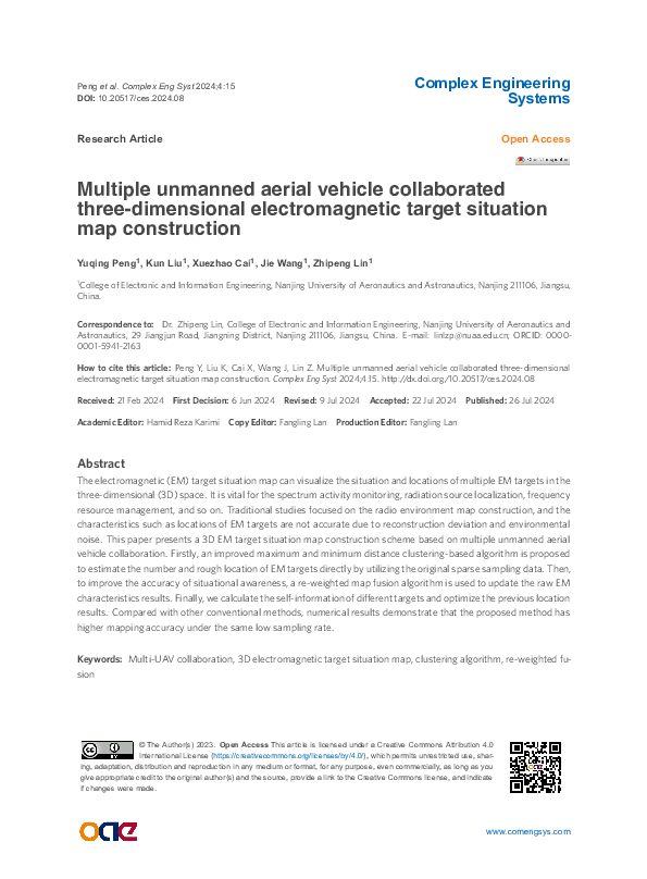 (PDF) Multiple unmanned aerial vehicle collaborated three-dimensional ...