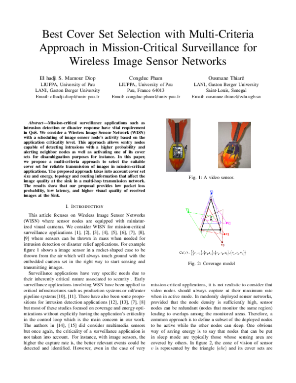 (PDF) Best cover set selection with multi-criteria approach in mission ...