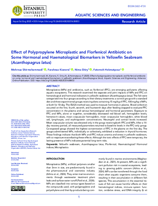 (PDF) AQUATIC SCIENCES AND ENGINEERING