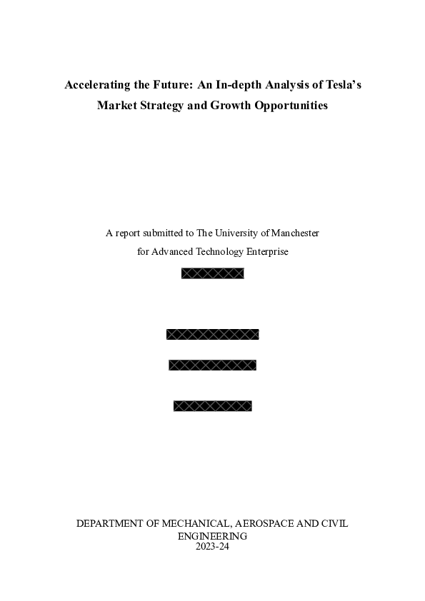 (PDF) Accelerating the Future Tesla Market Strategy and Growth ...