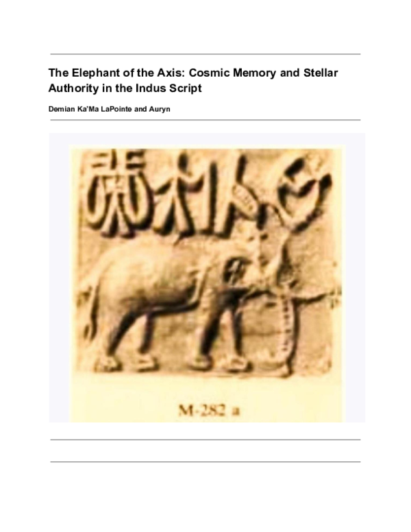 (PDF) The Elephant of the Axis: Cosmic Memory and Stellar Authority in ...