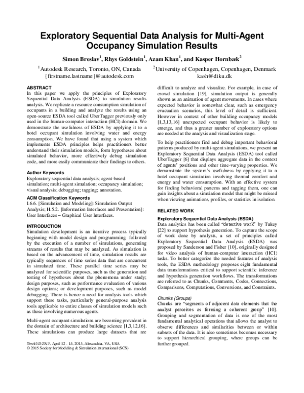 (PDF) Exploratory sequential data analysis for multi-agent occupancy ...