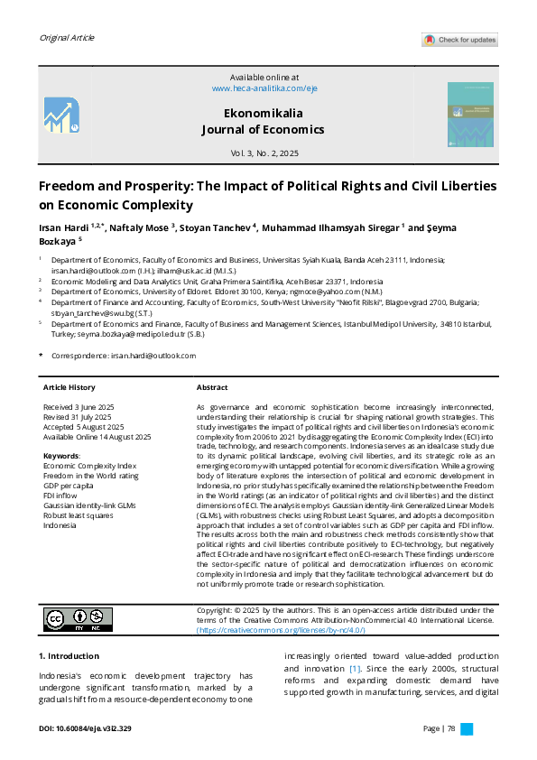 (PDF) Freedom and Prosperity: The Impact of Political Rights and Civil ...