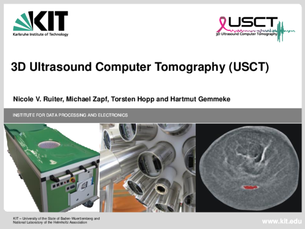 (PDF) 3D ultrasound computer tomography (USCT)