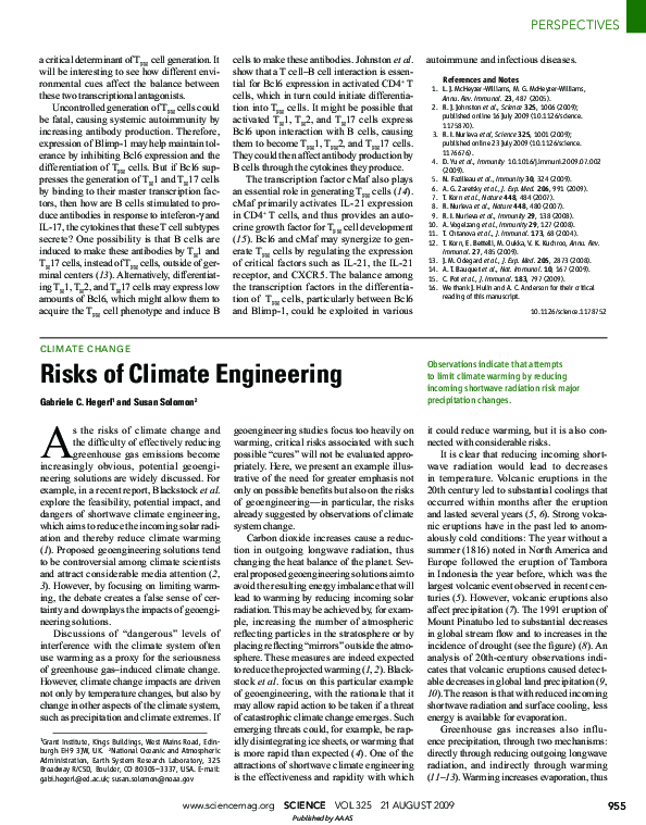 (PDF) Risks of Climate Engineering