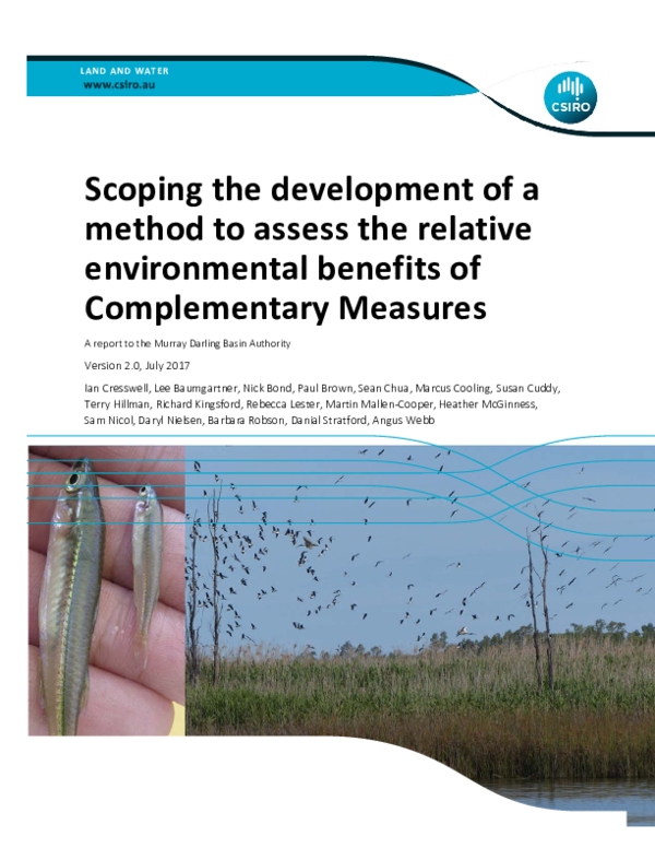 (PDF) Scoping the development of a method to assess the relative ...