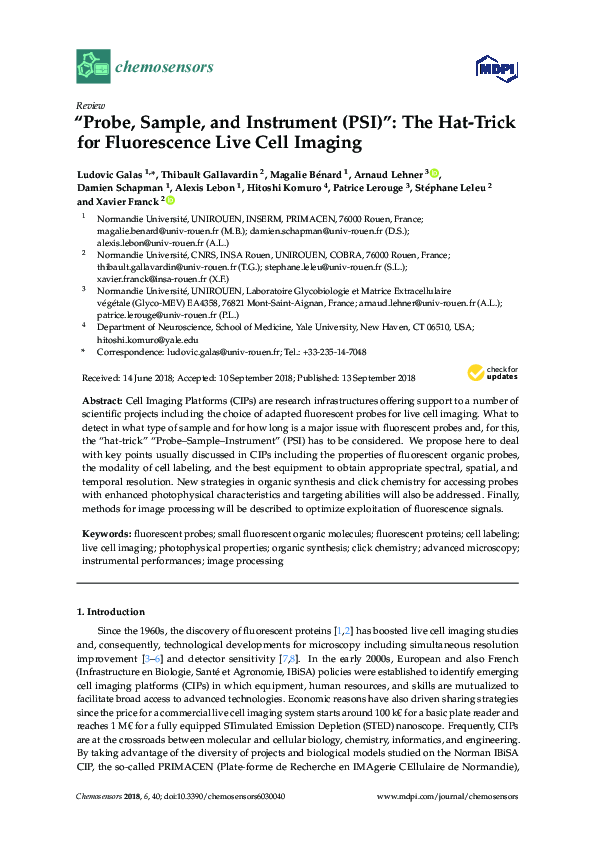 (PDF) “Probe, Sample, and Instrument (PSI)”: The Hat-Trick for ...