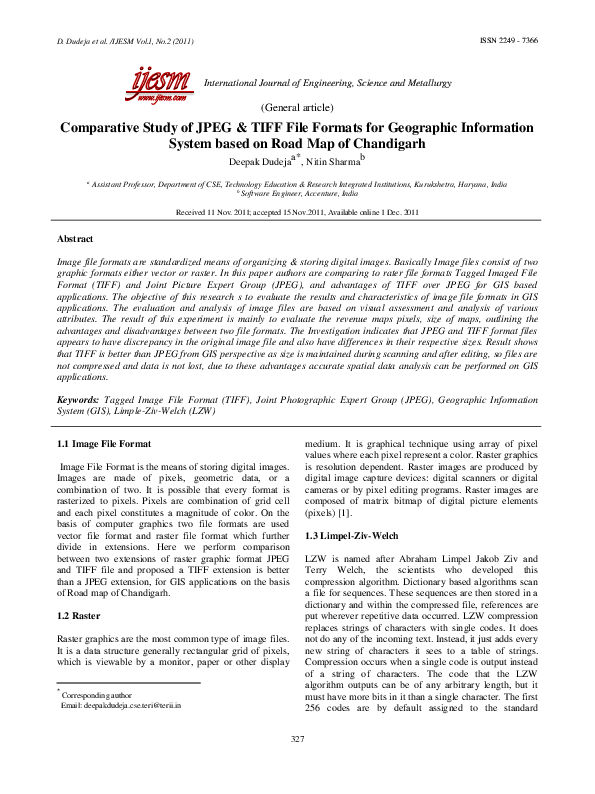 (PDF) Joint Photographic Expert Group (JPEG)