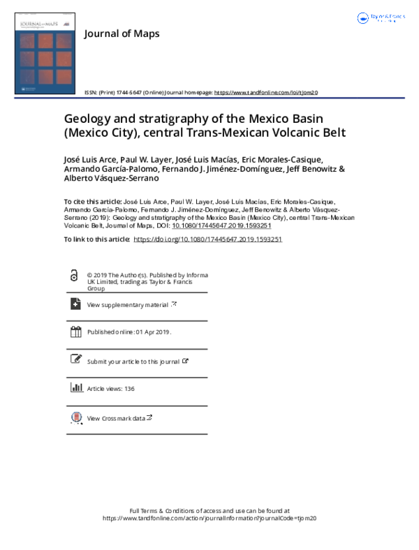 (PDF) Geology and stratigraphy of the Mexico Basin (Mexico City ...