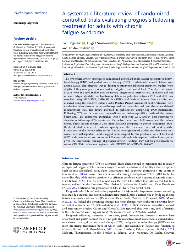 (PDF) A systematic literature review of randomized controlled trials ...