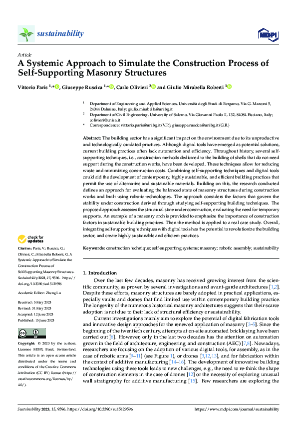 (PDF) A Systemic Approach to Simulate the Construction Process of Self ...
