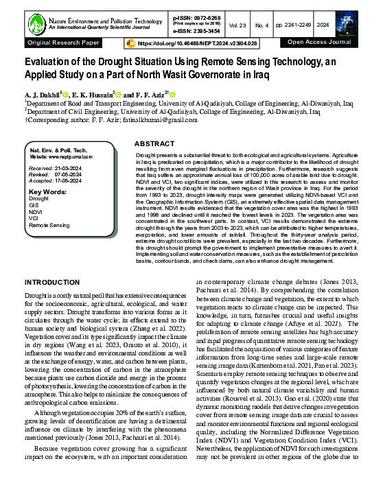 (PDF) Nature Environment and Pollution Technology