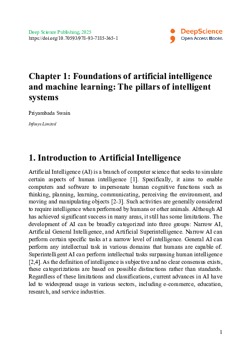 (PDF) Foundations of artificial intelligence and machine learning: The ...