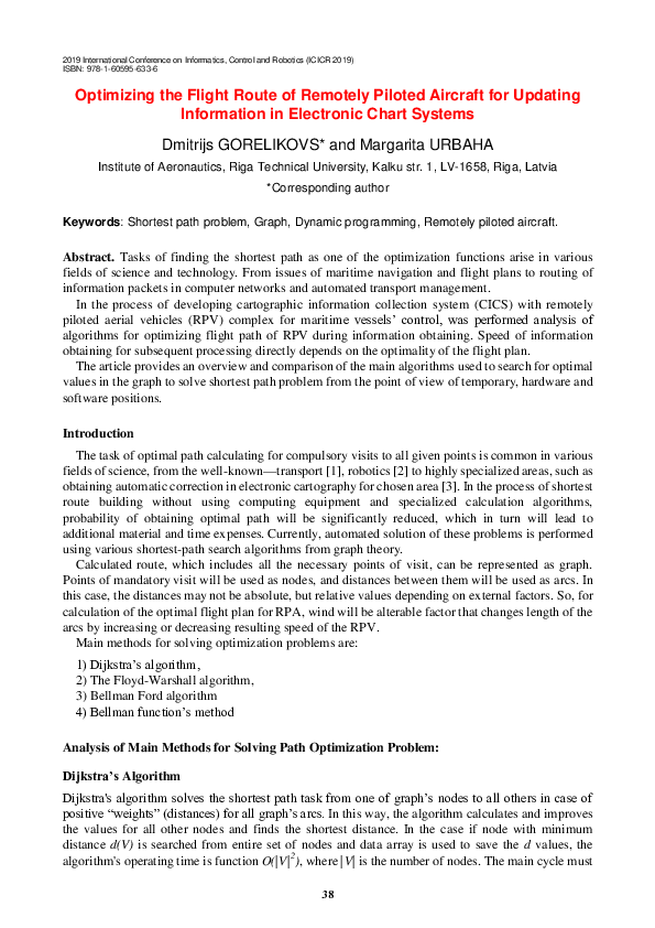 (PDF) Optimizing the Flight Route of Remotely Piloted Aircraft for ...