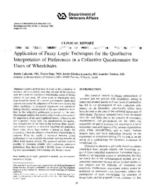 (PDF) Application of fuzzy logic techniques for the qualitative ...