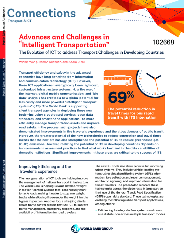(PDF) Advances and challenges in 'intelligent transportation' : the ...