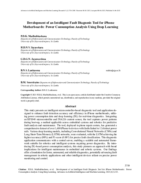 (PDF) Development of an Intelligent Fault Diagnosis Tool for iPhone ...