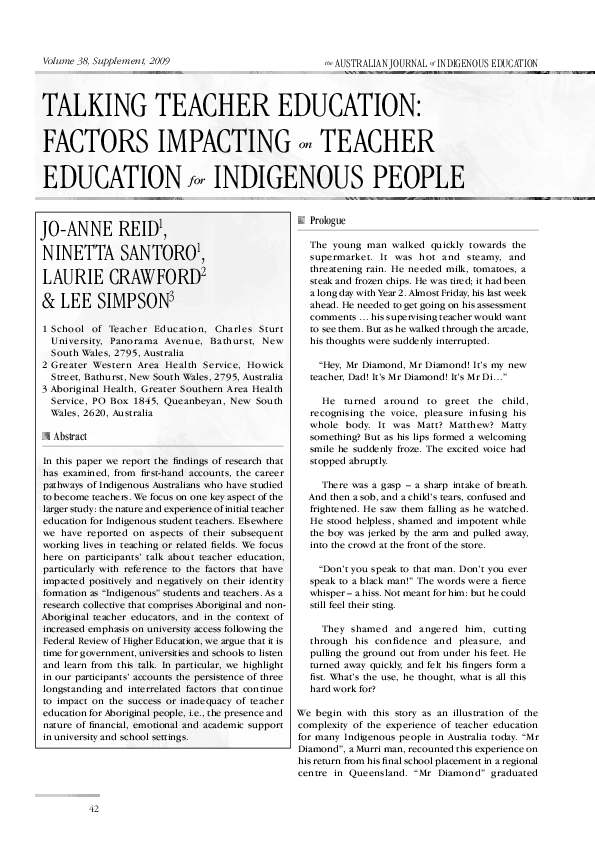 (PDF) Talking Teacher Education: Factors Impacting on Teacher Education ...