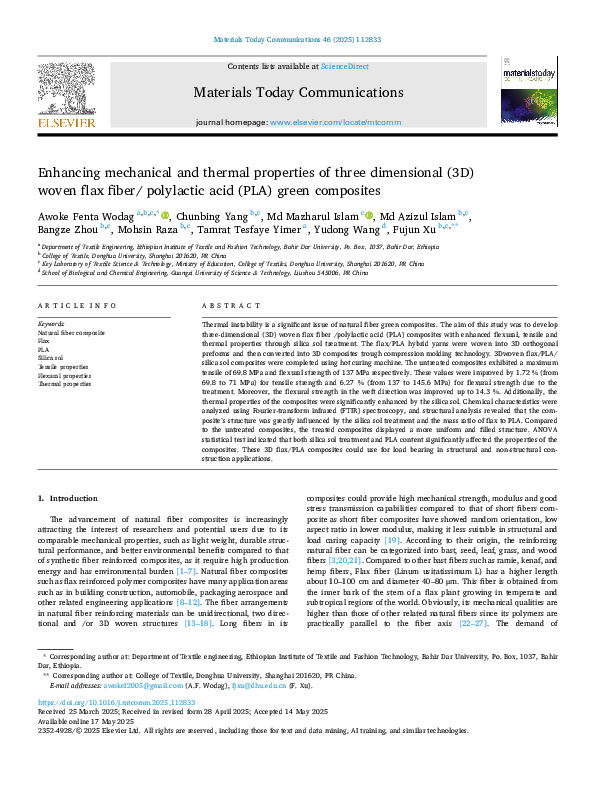 (PDF) Enhancing mechanical and thermal properties of three dimensional ...