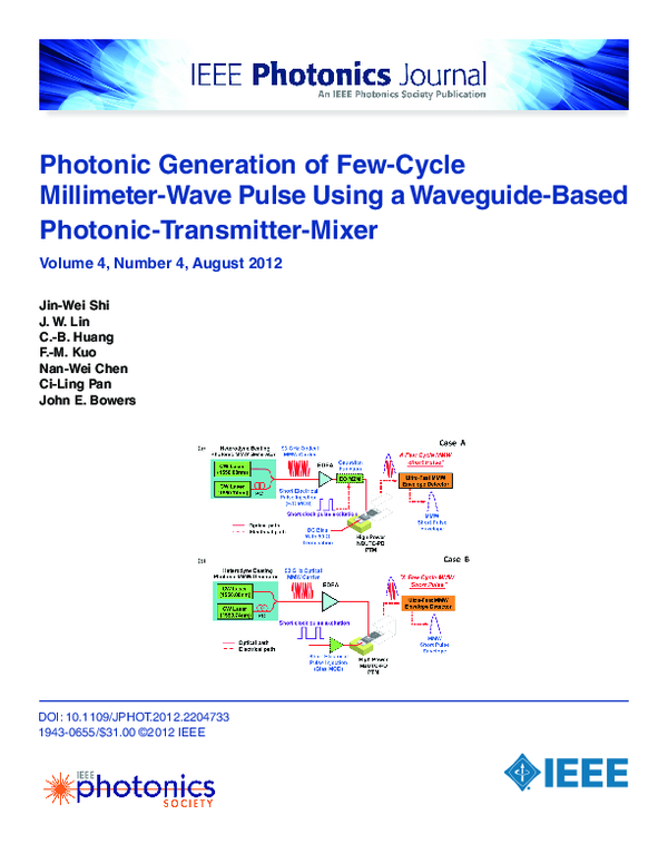 (PDF) Photonic Generation of Few-Cycle Millimeter-Wave Pulse Using a ...