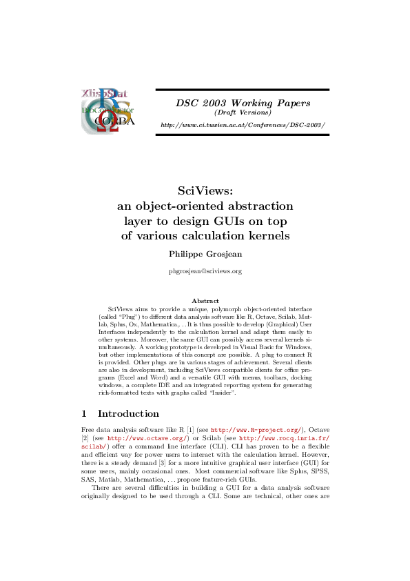 (PDF) An Object-Oriented Abstraction Layer to Design GUIs on Top of ...
