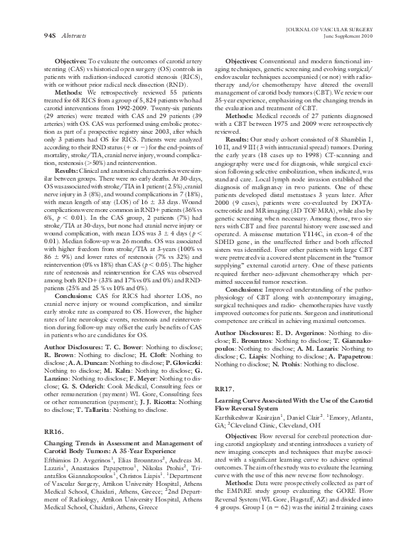 (PDF) RR16. Changing Trends in Assessment and Management of Carotid ...