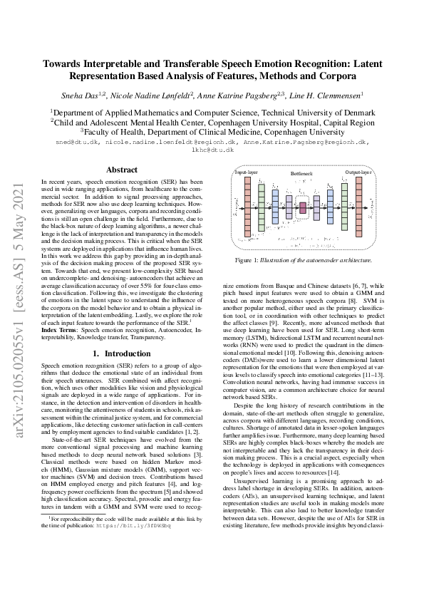 (PDF) Towards Interpretable and Transferable Speech Emotion Recognition ...