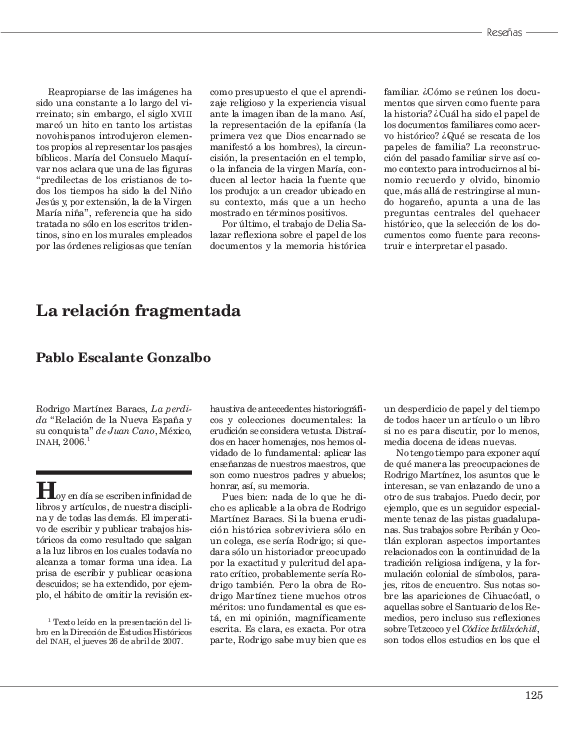 (PDF) La relación fragmentada