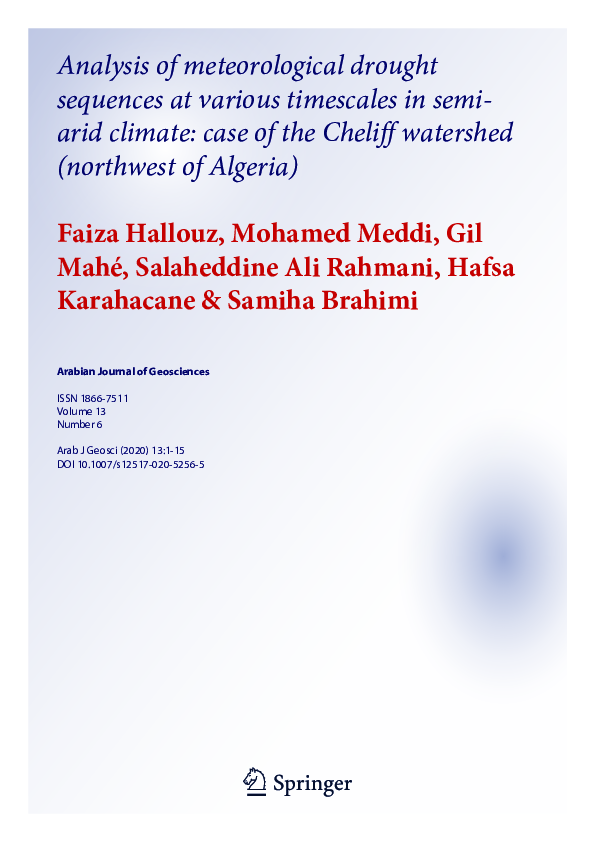 (PDF) Analysis of meteorological drought sequences at various ...