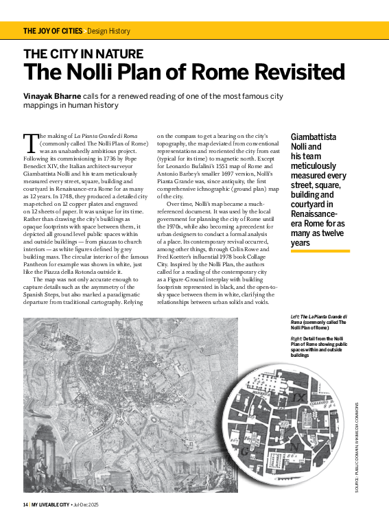 (PDF) The City in Nature: The Nolli Plan of Rome Revisited