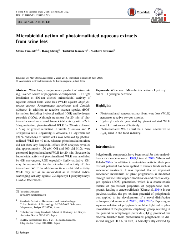 (PDF) Microbicidal action of photoirradiated aqueous extracts from wine ...