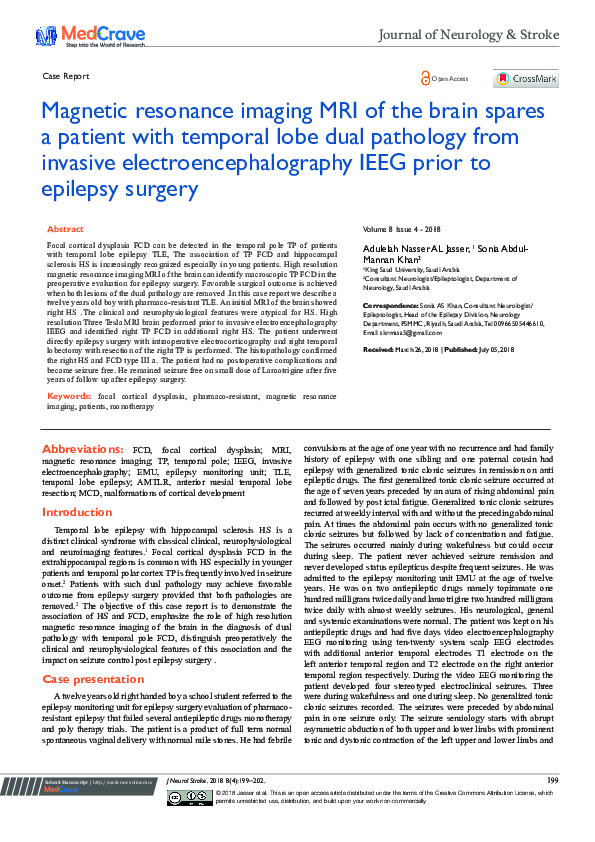 (PDF) Magnetic resonance imaging MRI of the brain spares a patient with ...