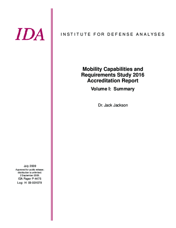 (PDF) Mobility Capabilities and Requirements Study 2016 Accreditation ...