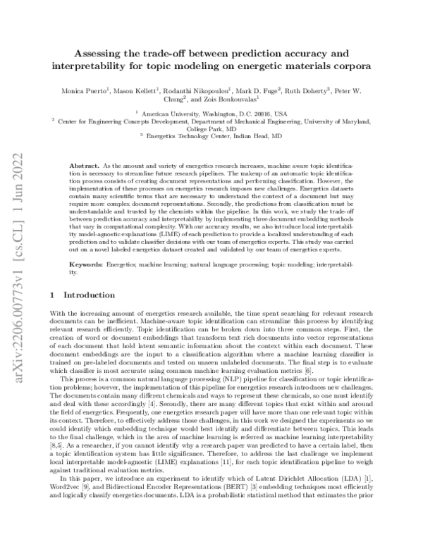 (PDF) Assessing the trade-off between prediction accuracy and ...
